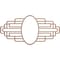 Ekena Millwork Elizabeth Wood Fretwork Pierced Ceiling Medallion, 16"W x 8"H x 4 3/8"IW x 7 5/8"IH x 3/8"T CMWP16X08X0375EBMF - alternate 1